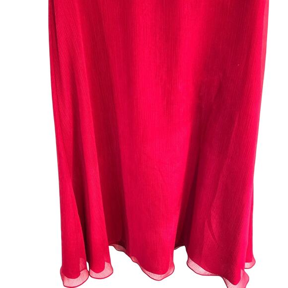 David's Bridal Women's Red 10 Semi Formal Dress Cocktail Party Junior Prom - Picture 4 of 8